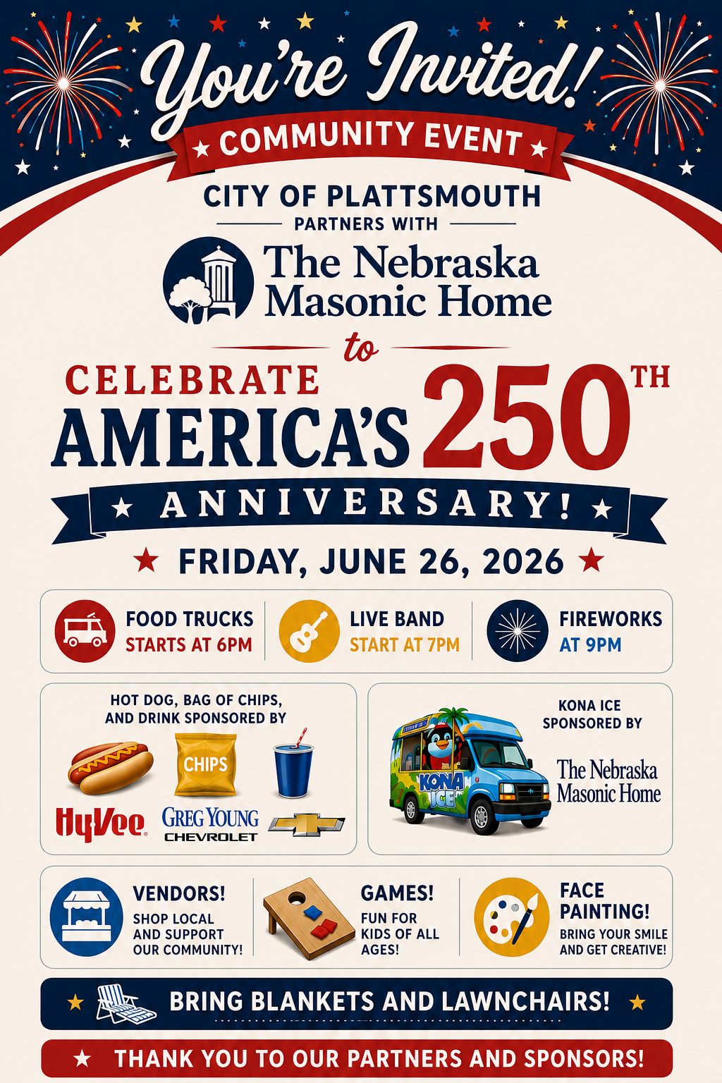 Community Invite 4th of July party